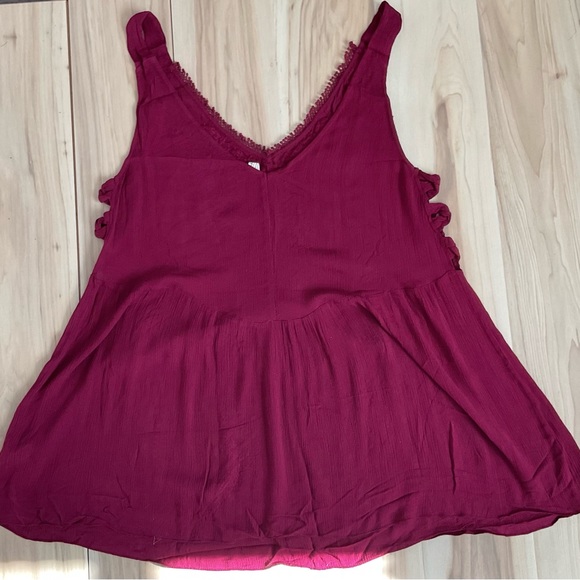 Free People Delphine Embellished Plum Purple Slip Dress Size Medium - Picture 3 of 14